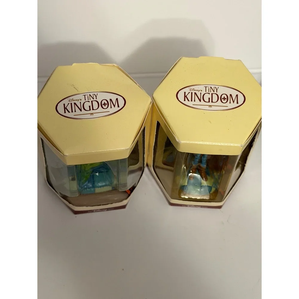 Disney Store Tiny Kingdom Toy Story Woody Rex Miniature Figures 1995 Set of 2